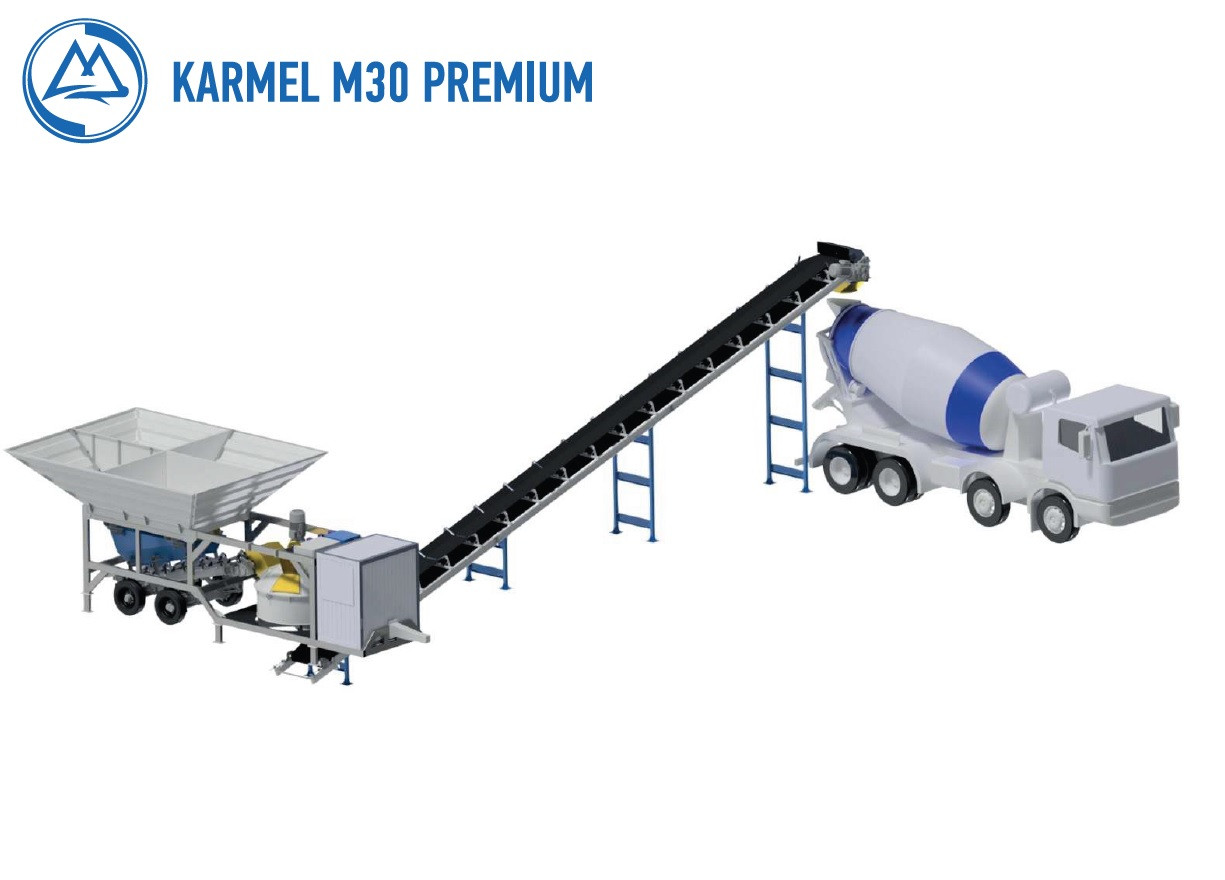 Planta de hormigón móvil  sobre chasis KARMEL M30 Premium